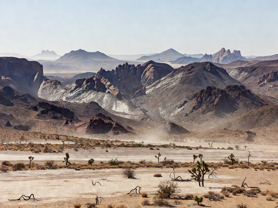 Scenic American West mountain highway showing longitudinal disorientation